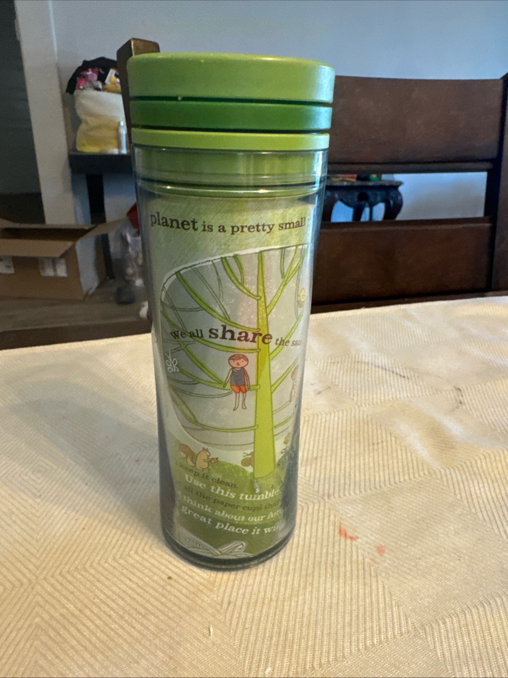 Green Tree Graphic Travel Tumbler Starbucks